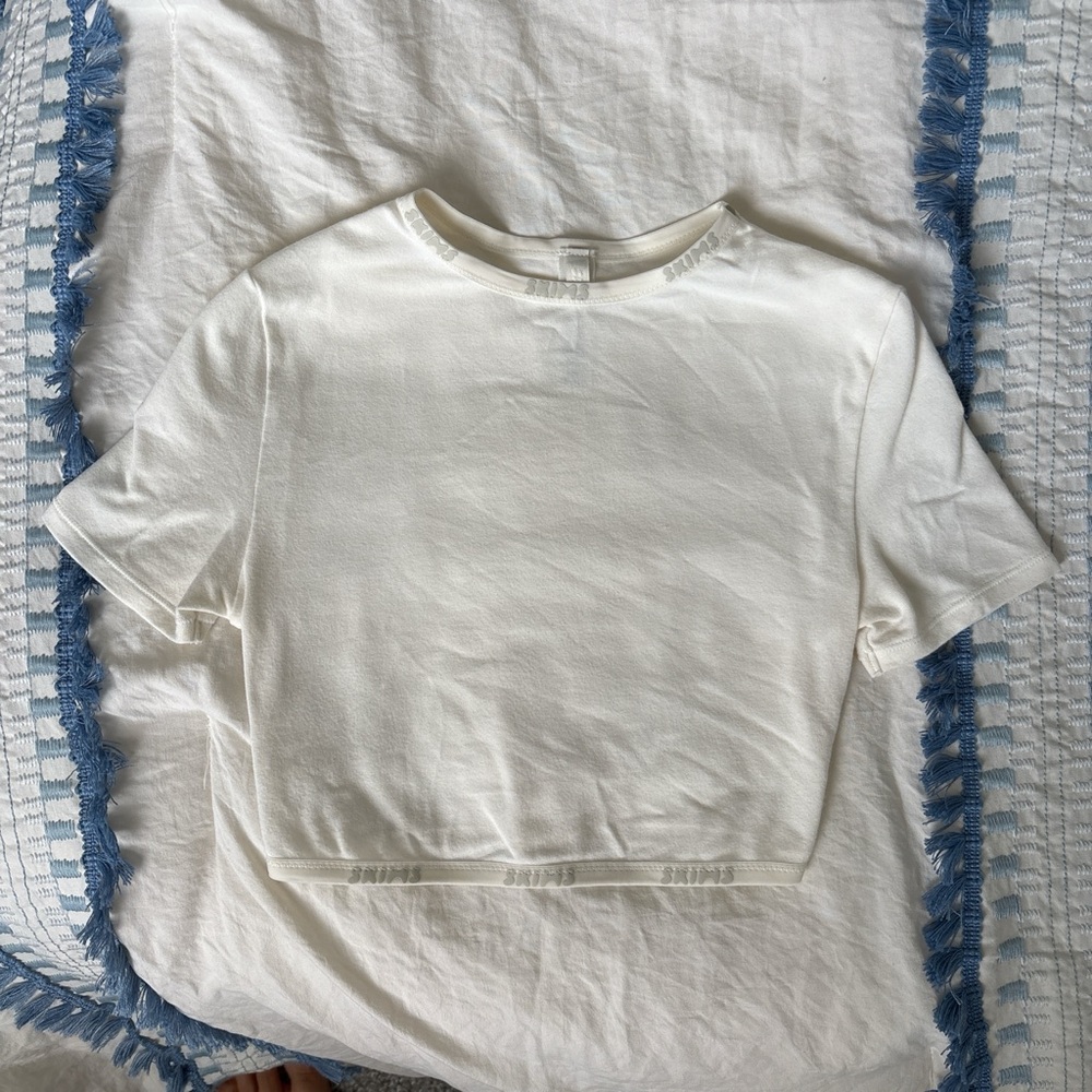 Classic White Women's Crop Top